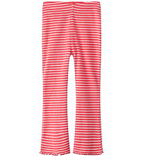 Name It Leggings - Rib - Bootcut - NmfDilla - Paradise Pink