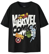 Name It T-shirt - Marvel - NkmAlfi - Black