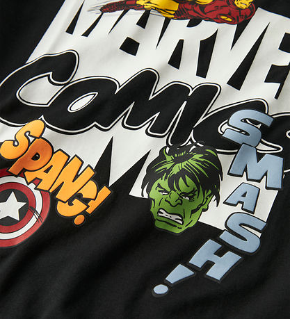 Name It T-shirt - Marvel - NkmAlfi - Black