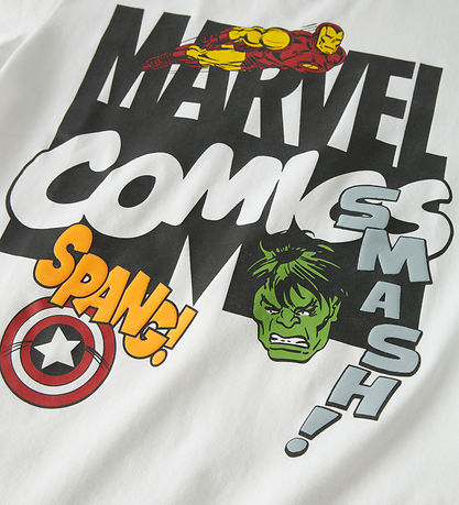 Name It T-shirt - Marvel - NkmAlfi - Bright White
