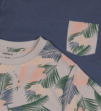 Name It T-shirts - 2-pak - NkmValmas - Vintage Indigo/Chateau Gr