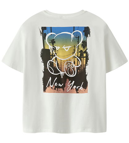 Name It T-shirt - Noos - NkmByne - Cloud Dancer