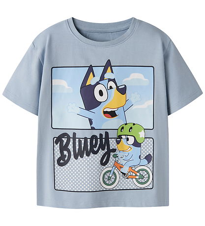 Name It T-shirt - Bluey - NmmMalih - Blue Fog