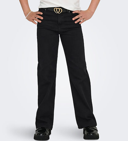 Kids Only Jeans - Wide - Noos - KogMadison - Washed Black