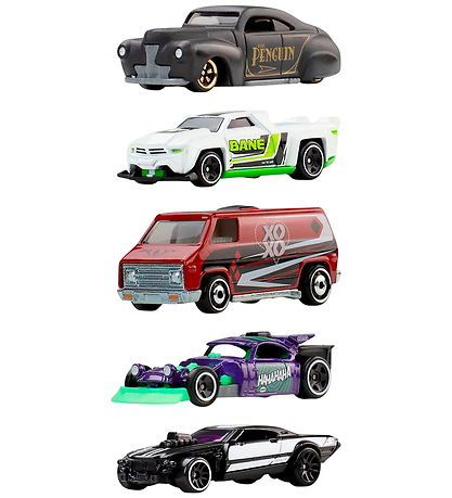 Hot Wheels Biler - 5-pak - Silver Batman - 1:64