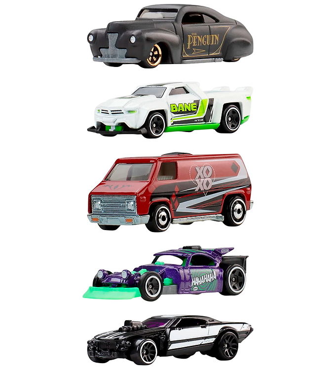 Hot Wheels Biler - 5-pak - Silver Batman - 1:64