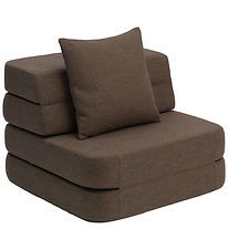 by KlipKlap Sofa - 3 Fold Sofa Single Soft - Brown m. Sand