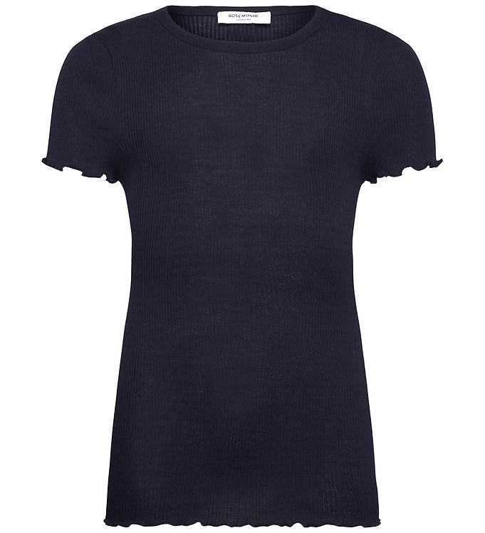 Rosemunde T-shirt - RkBalta - Rib - Modal/Bomuld - Navy
