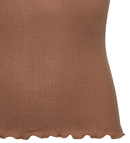 Rosemunde top - RkBalta - Rib - Modal - Coca Mocha