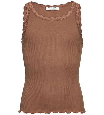 Rosemunde top - RkBalta - Rib - Modal - Coca Mocha