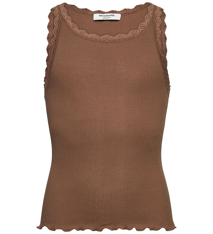 Rosemunde Top - RkBalta - Rib - Modal/Bomuld - Coca Mocha