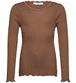 Rosemunde Bluse - RkBalta - Rib - Modal/Bomuld - Coca Mocha
