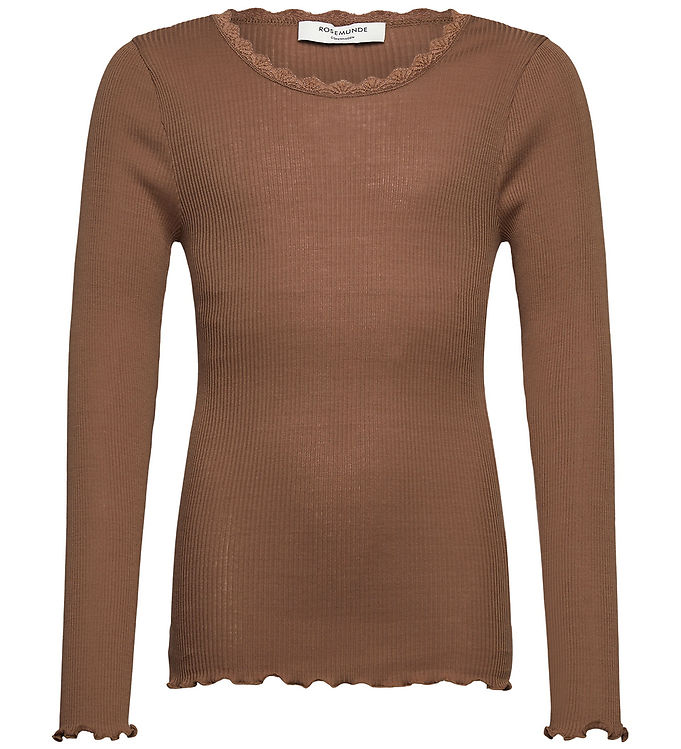 Rosemunde Bluse - RkBalta - Rib - Modal/Bomuld - Coca Mocha