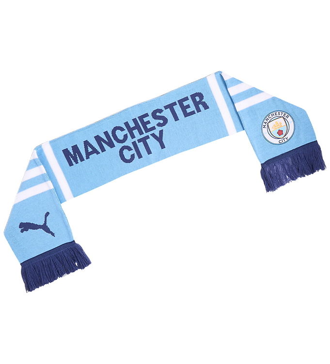 Puma Halstørklæde - Strik - 120 cm - Manchester City - Icy Blue/