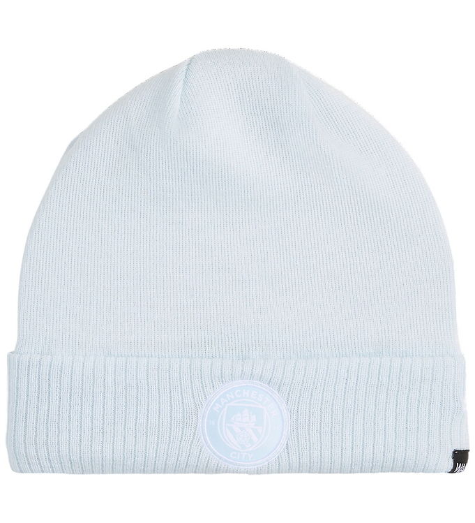 Puma Hue m. Fleece - Strik - Manchester City - Icy Blue/Puma Whi