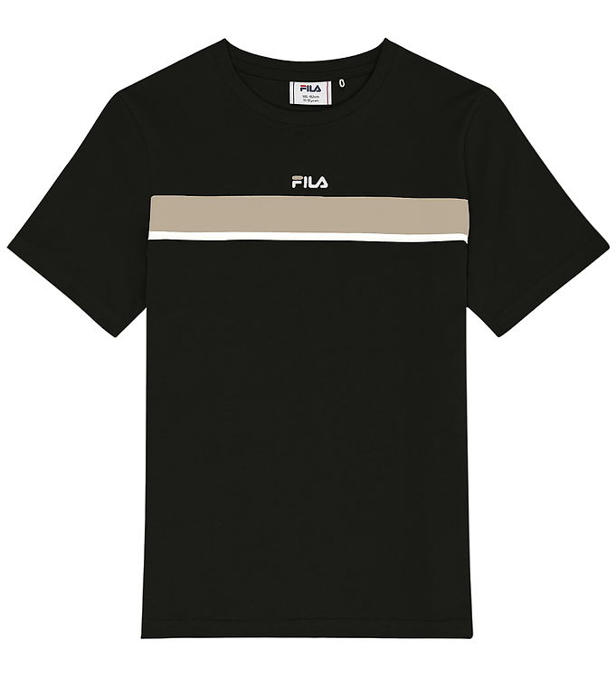 Fila T-shirt - Forcoli - Sort m. Beige