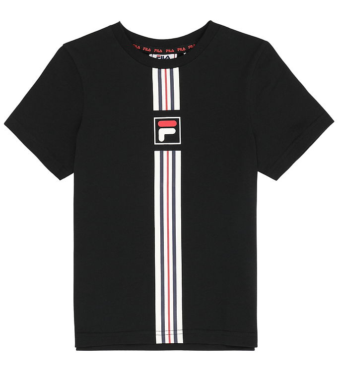 Fila T-shirt - Montereggi - Sort m. Stribe
