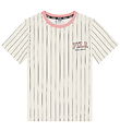 Fila T-shirt - Rifredi - Egret/Black Iris Striped