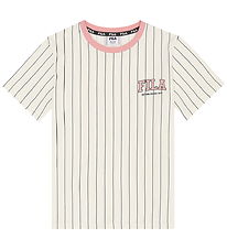 Fila T-shirt - Rifredi - Egret/Black Iris Striped