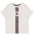 Fila T-shirt - Montereggi - Egret m. Stribe