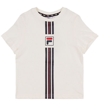 Fila T-shirt - Montereggi - Egret m. Stribe