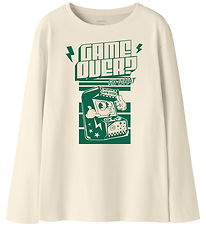 Name It Bluse - NkmVictor - Antique White/Game Over