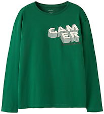 Name It Bluse - NkmVictor - Verdant Green/Gamer