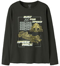 Name It Bluse - NkmVictor - Peat/Speed Race