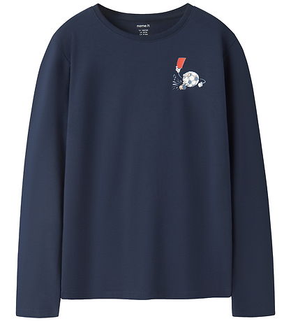 Name It Bluse - NkmVux - Navy Blazer/Red Card