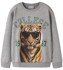 Name It Sweatshirt - NkmVoto - Grey Melange/College