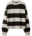 LMTD Bluse - Strik - Short - Noos - NlfBynthe - Peyote/W. Black 