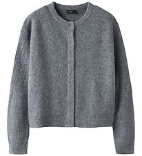 LMTD Cardigan - Strik - Short - Noos - NlfKleave - Grey Melange