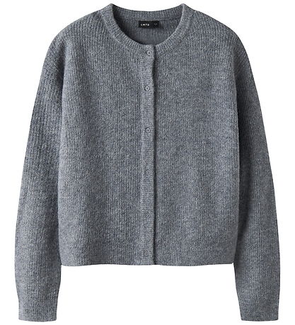 LMTD Cardigan - Strik - Short - Noos - NlfKleave - Grey Melange