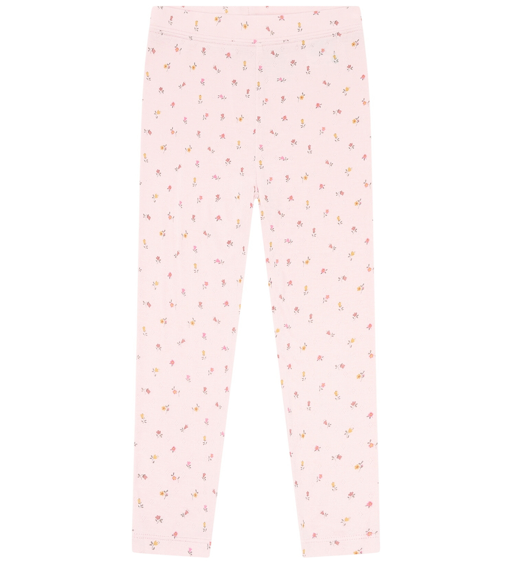 Hust and Claire Leggings - Bambus - Ludo - Kreidepunk m. Blume - Hust and Claire - 74 - Leggings