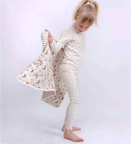Hust and Claire Leggings - Bambus - Ludo - Ivory m. Blomster