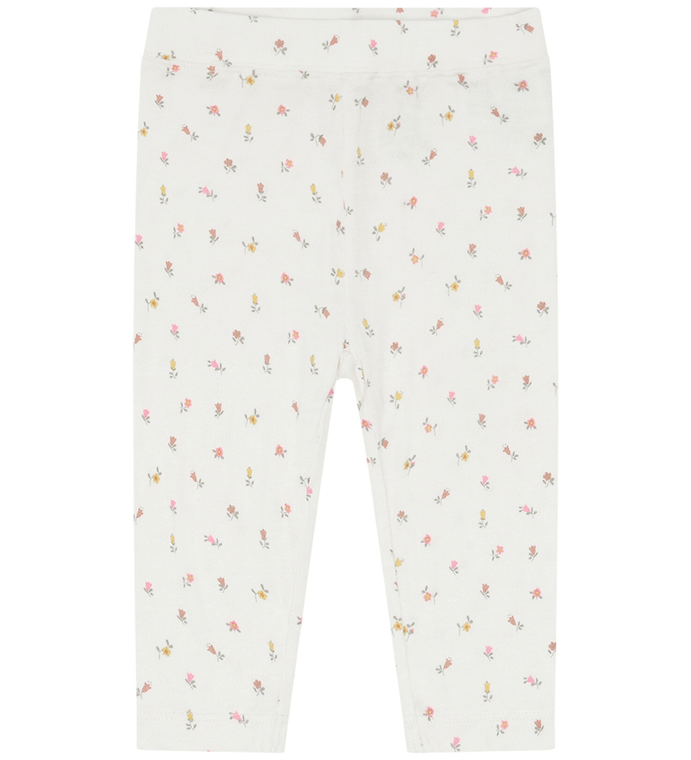 Hust and Claire Leggings - Bambus - Ludo - Ivory m. Blumen - Hust and Claire - 2 Jahre (92) - Leggings