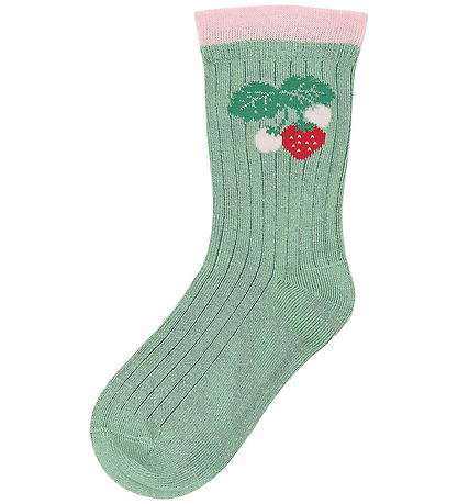 MiniPop Strømper - Bambus - Frosty Green