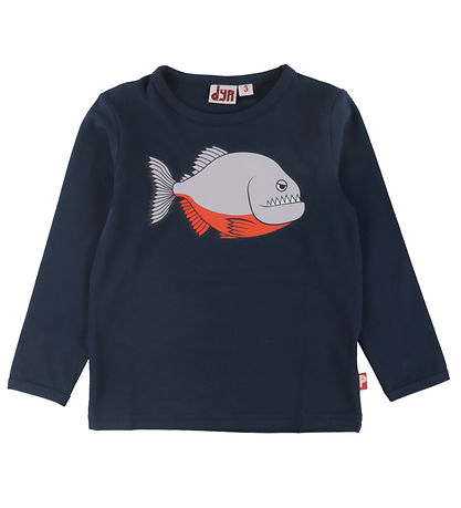 DYR-Cph Bluse - DyrRoar - Navy m. Piratfisk