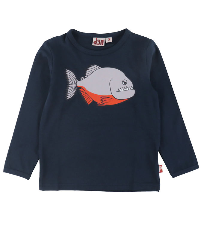 DYR-Cph Bluse - DyrRoar - Dark Navy Piratfisk
