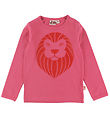 DYR-Cph Bluse - DyrRoar - Raspberry Sorbet m. Løve