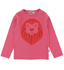 DYR-Cph Bluse - DyrRoar - Raspberry Sorbet m. Løve