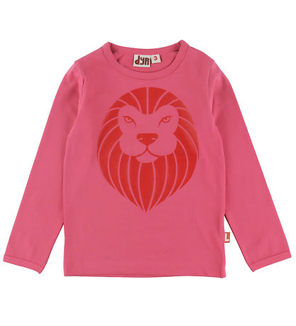 DYR-Cph Bluse - DyrRoar - Raspberry Sorbet m. Løve