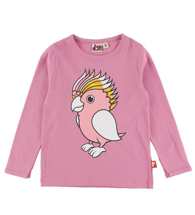 DYR-Cph Bluse - DyrShedding - Rose m. Papegøje