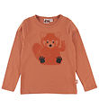 DYR-Cph Bluse - DyrShedding - Terracotta m. Rød Panda