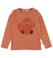 DYR-Cph Bluse - DyrShedding - Terracotta m. Rød Panda