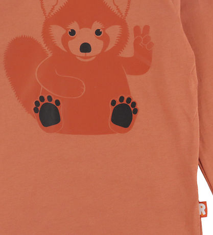 DYR-Cph Bluse - DyrShedding - Terracotta m. Rød Panda