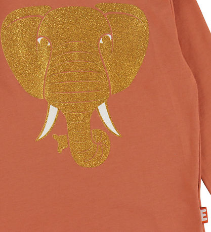 DYR-Cph Bluse - DyrShedding - Terracotta m. Elefant