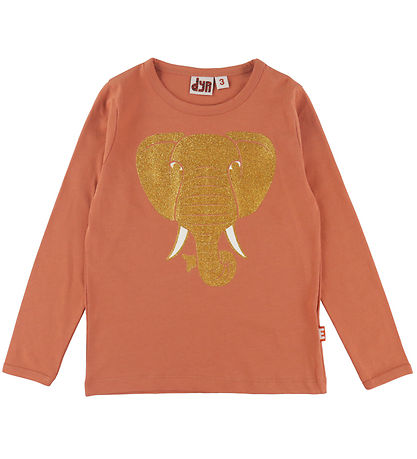 DYR-Cph Bluse - DyrShedding - Terracotta m. Elefant