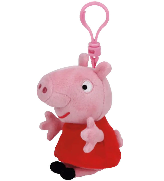 Ty Nøglering m. Bamse - 10 cm - Peppa Pig