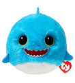 Ty Bamse/Hoppebold - Beanie Bouncers - 10 cm - Blue Baby Shark